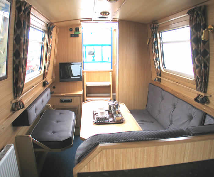 Burmese Canal Boat Interior - Lounge