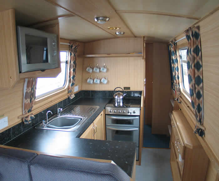 Burmese Canal Boat Interior - Galley